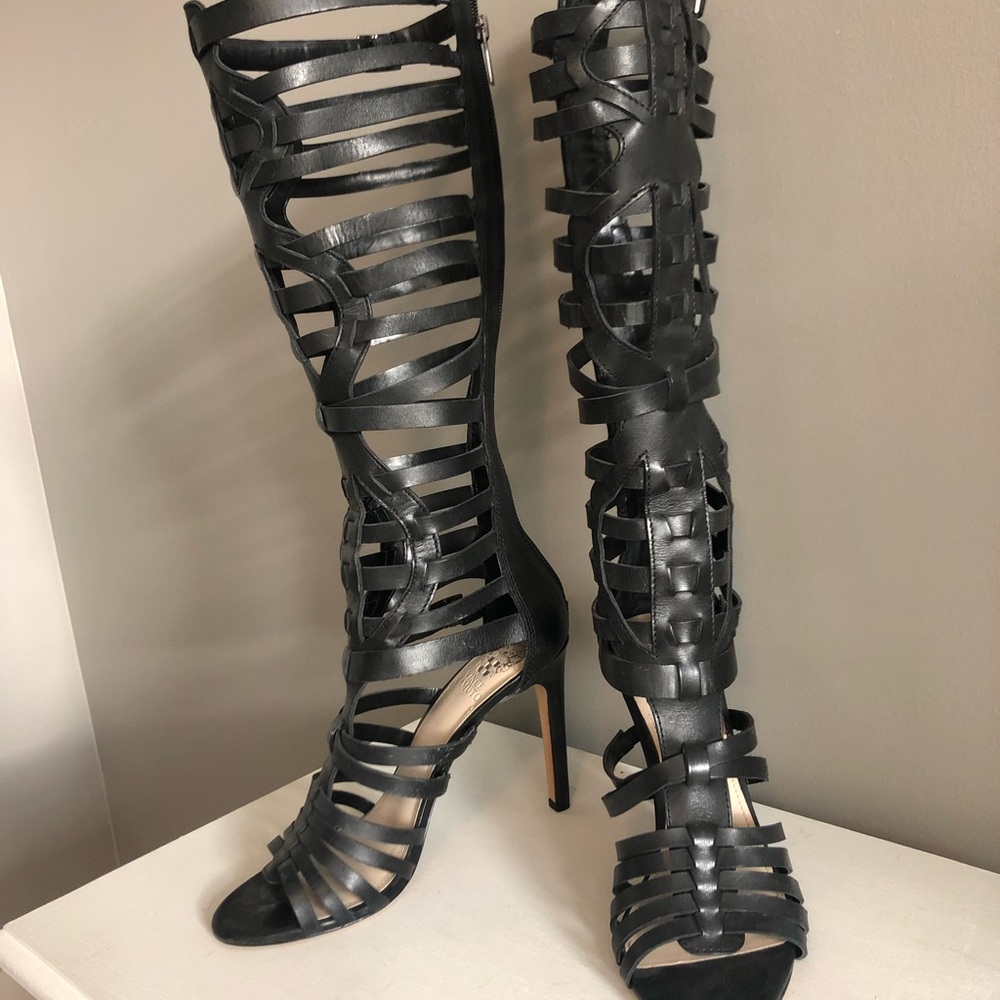 Black Strappy Boots